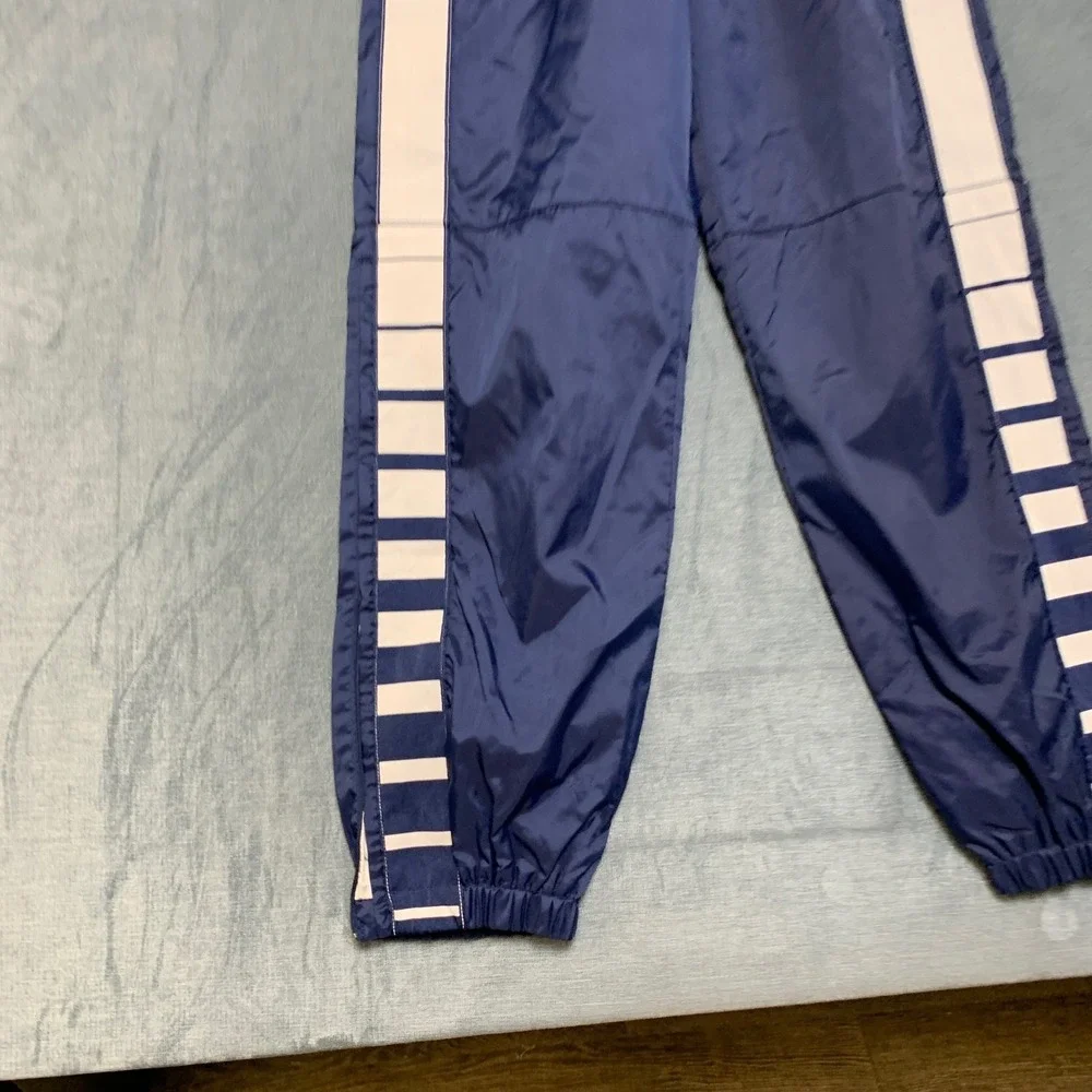 Adidas Jogger Pants Mens 28x29 Navy Blue Logo Drawstring Waist Performance Sport